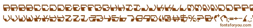 フォントDeranianCondensed – 白い背景に茶色のフォント