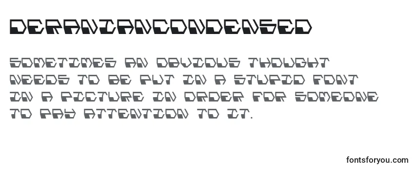 Review of the DeranianCondensed Font