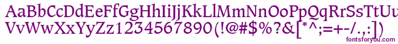 GrammateusSsi Font – Purple Fonts on White Background