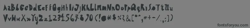 HvdSteinzeitFillin Font – Black Fonts on Gray Background