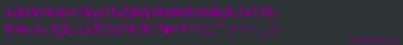 HvdSteinzeitFillin Font – Purple Fonts on Black Background