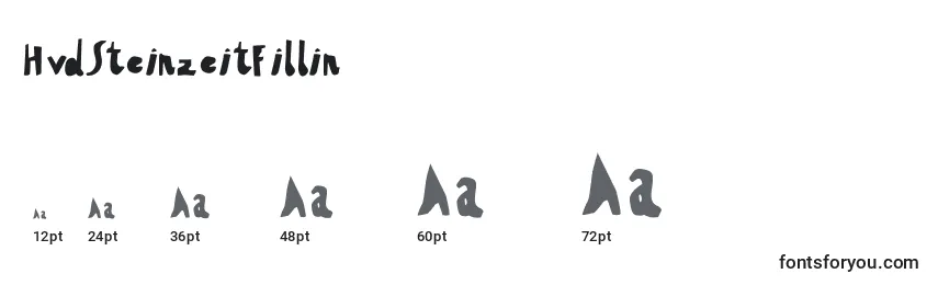 Размеры шрифта HvdSteinzeitFillin