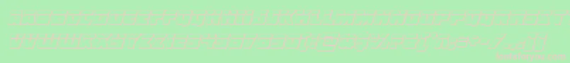 Libertylegion3Dlaserital Font – Pink Fonts on Green Background