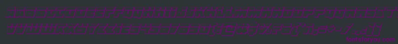 Libertylegion3Dlaserital Font – Purple Fonts on Black Background