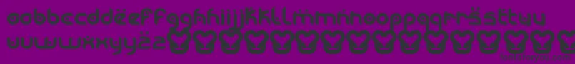 フォントMoogwaiNormal – 紫の背景に黒い文字