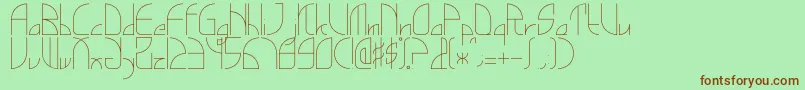 Ginkgocut Font – Brown Fonts on Green Background