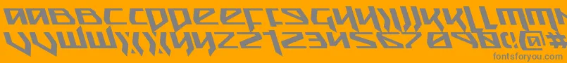 Police SnubfighterLeftalic – polices grises sur fond orange