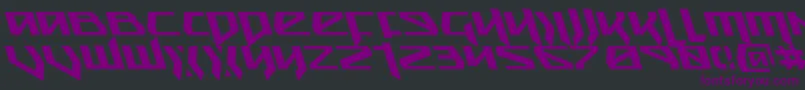 Weitere Informationen zur SnubfighterLeftalic-Schriftart SnubfighterLeftalic-Schriftart – Violette Schriften auf schwarzem Hintergrund