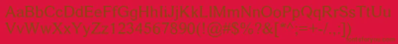 DamaseV.2 Font – Brown Fonts on Red Background