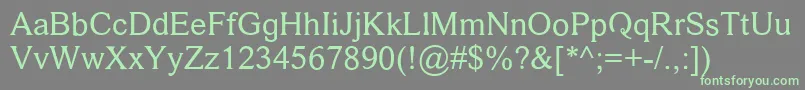 DamaseV.2 Font – Green Fonts on Gray Background