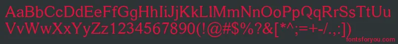 DamaseV.2 Font – Red Fonts on Black Background