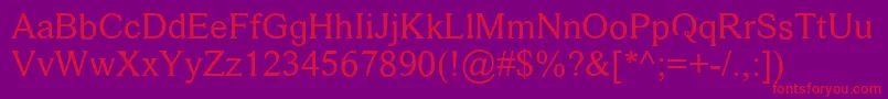 DamaseV.2 Font – Red Fonts on Purple Background