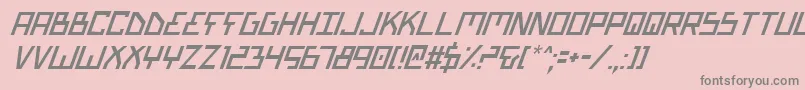 Biotypi Font – Gray Fonts on Pink Background