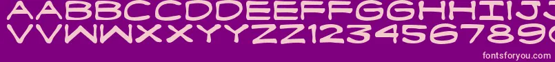 Fanboyhc Font – Pink Fonts on Purple Background