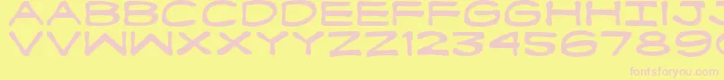 Подробнее о шрифте Fanboyhc Шрифт Fanboyhc – розовые шрифты на жёлтом фоне