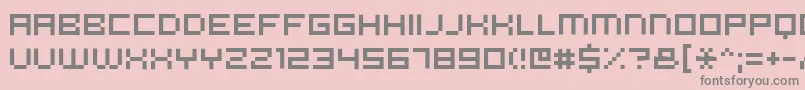 Więcej informacji o czcionce Micron55 Czcionka Micron55 – szare czcionki na różowym tle