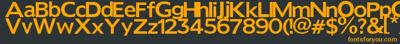 Шрифт Reforma – оранжевые шрифты на чёрном фоне