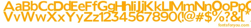 Шрифт Reforma – оранжевые шрифты на белом фоне