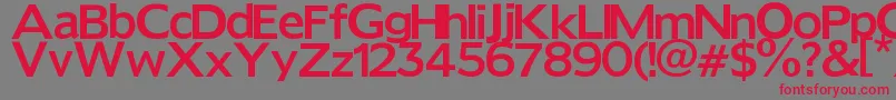 Шрифт Reforma – красные шрифты на сером фоне