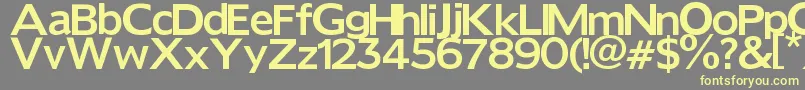 Шрифт Reforma – жёлтые шрифты на сером фоне