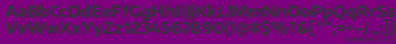 EncodesansBold-fontti – mustat fontit violetilla taustalla