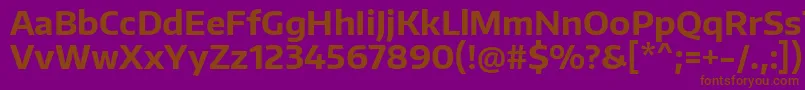 EncodesansBold Font – Brown Fonts on Purple Background