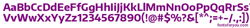 EncodesansBold Font – Purple Fonts on White Background