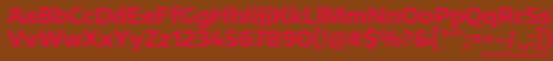 EncodesansBold Font – Red Fonts on Brown Background