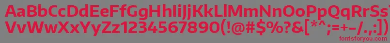 Шрифт EncodesansBold – красные шрифты на сером фоне