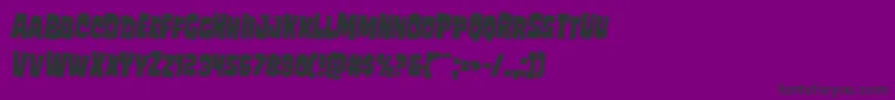 Police Mindlessbruterotate2 – polices noires sur fond violet