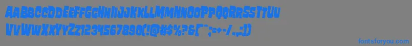 Mindlessbruterotate2 Font – Blue Fonts on Gray Background