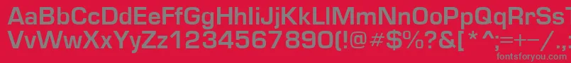 Europedemi Font – Gray Fonts on Red Background