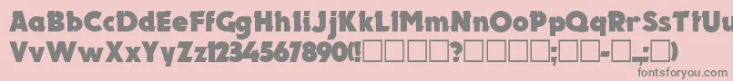 ElectronCyrillic Font – Gray Fonts on Pink Background