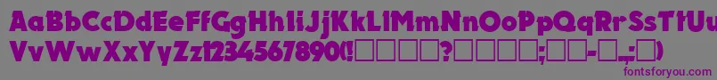 ElectronCyrillic Font – Purple Fonts on Gray Background