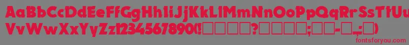 ElectronCyrillic Font – Red Fonts on Gray Background