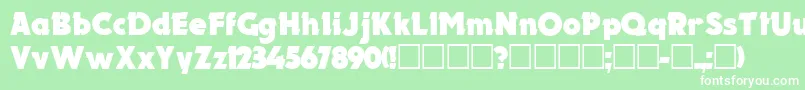 ElectronCyrillic Font – White Fonts on Green Background