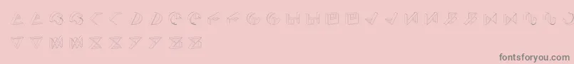 SimoCosmoType Font – Gray Fonts on Pink Background