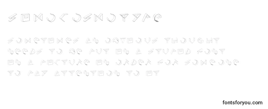 Überblick über die Schriftart SimoCosmoType