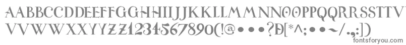 UniversitasStudiiSalamantini-Schriftart – Graue Schriften auf weißem Hintergrund