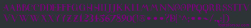 UniversitasStudiiSalamantini Font – Purple Fonts on Black Background