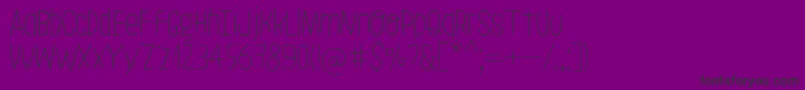 LeoslerRoughLight Font – Black Fonts on Purple Background