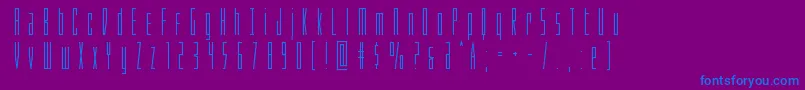 Phantacontitle Font – Blue Fonts on Purple Background