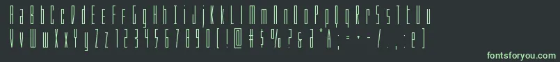 Phantacontitle Font – Green Fonts on Black Background