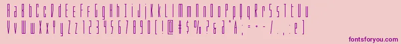 Phantacontitle Font – Purple Fonts on Pink Background