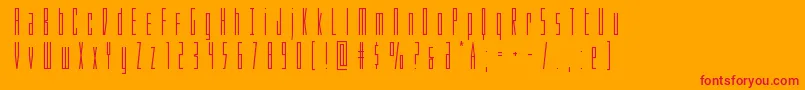 fuente Phantacontitle – Fuentes Rojas Sobre Fondo Naranja