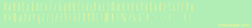 Phantacontitle Font – Yellow Fonts on Green Background