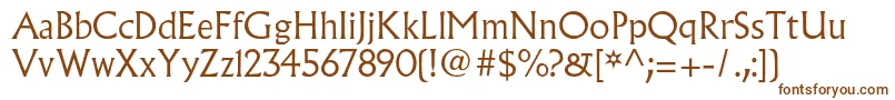 AlbertusmtstdLight Font – Brown Fonts on White Background
