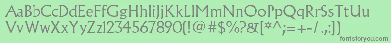 Czcionka AlbertusmtstdLight – szare czcionki na zielonym tle