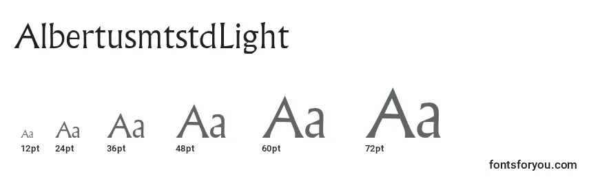 AlbertusmtstdLight Font Sizes