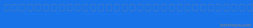 BauhausHeavy-Schriftart – Graue Schriften auf blauem Hintergrund